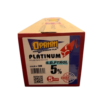 برچسب شیشه دودی تک لایه عرض 50 برند اپاتان رنگ پترول 05 درصد