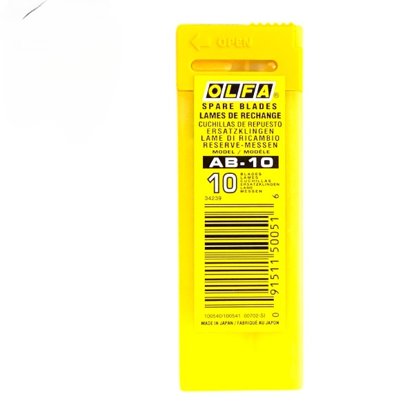 تیغ شیشه دودی کد 16مدل 45 درجه الفا استیل AB-10 محتوی 10 عددی
